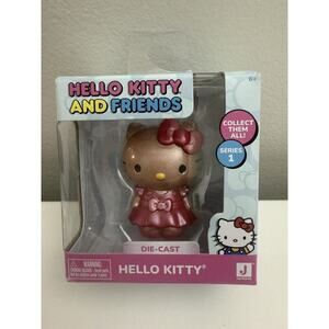 Hello Kitty And Friends Die-Cast Figure- Hello Kitty Rose Gold Figure- NEW